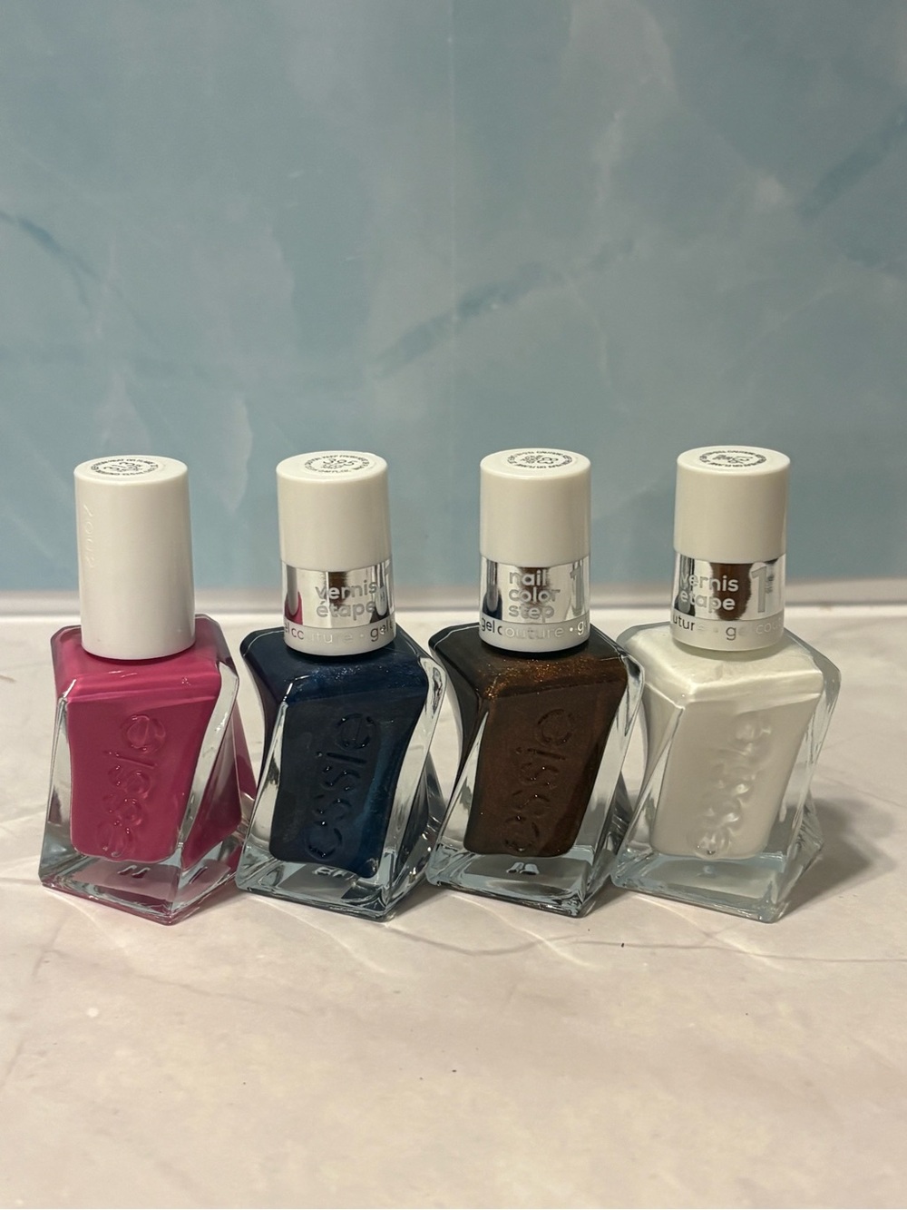 Essie Gel Couture Nail Polish— Pink, Navy, Bronze, White